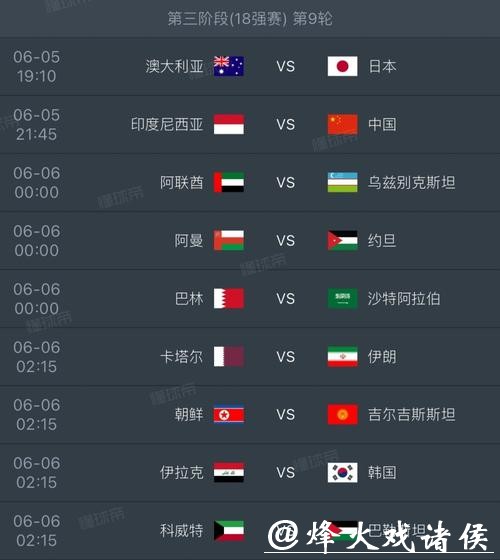 2026世界杯小组赛赛程时间表